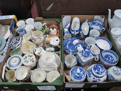 Lot 1070 - Ceramics, to include various blue and white,...