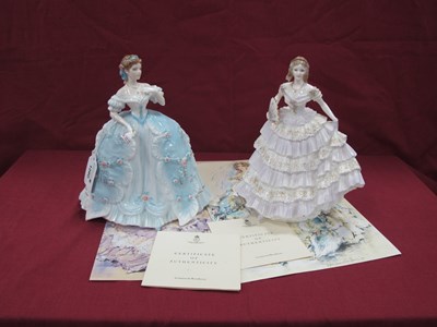 Lot 1280 - Royal Worcester Figurines 'The First Quadrille'...