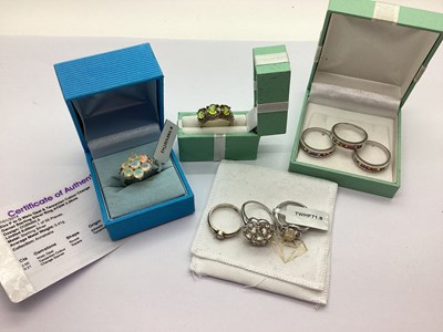 Lot 259 - Modern TGGC and Other "925" Dress Rings,...