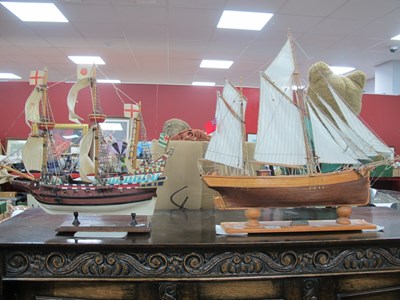 Lot 1539 - Hand Built Scale Model of Clara May Two Masted...