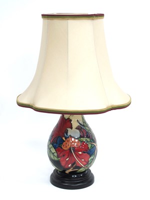 Lot 1181 - A Moorcroft Pottery Table Lamp, of ovoid form,...