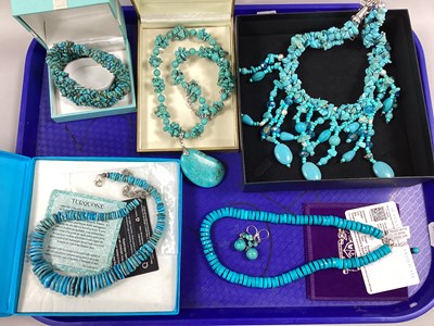 Lot 38 - A Collection of Turquoise and Other Polished...