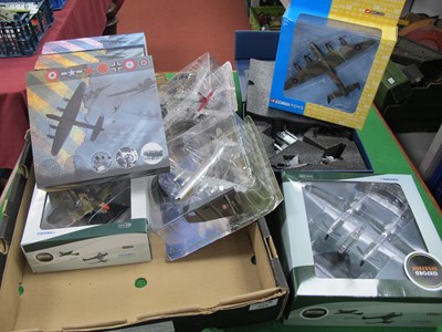 Lot 624 - Ten diecast model aircraft by Oxford Aviation,...