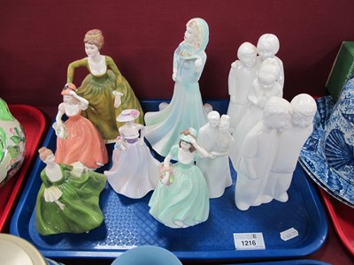 Lot 1216 - Coalport Figurines, the largest 'Tender...