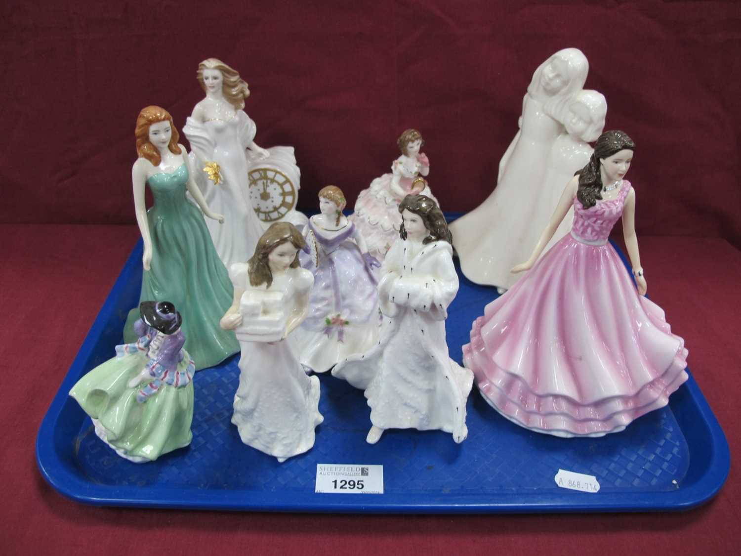 Lot 1295 - Royal Doulton Figurines (x 5), the tallest