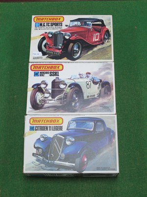 Lot 707 - Three Matchbox 1:32nd scale plastic model kits...