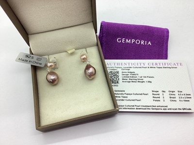 Lot 167 - Gemporia; Sterling Silver Naturally Papaya and...