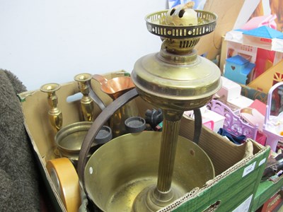 Lot 1040 - XIX Century Brass Jam Pan, pair of brass...