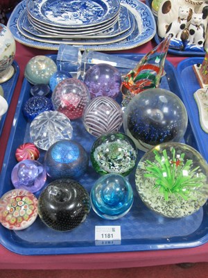 Lot 1181 - Collection of Glass Paperweights, including...