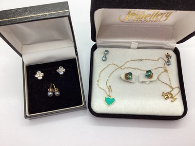 Lot 156 - A Small Collection of Stone Set Earrings,...