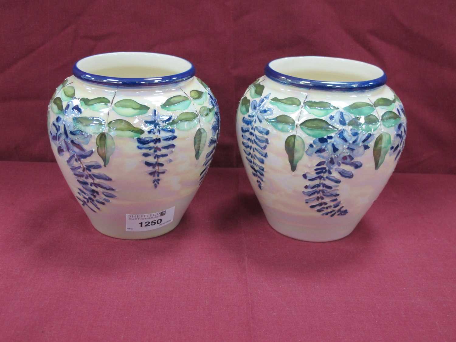 Lot 1250 - Two Lisa B Moorcroft For Moorland Pottery