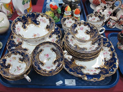 Lot 1221 - Late Victorian Part Tea Service, comprising...