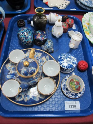 Lot 1238 - Spode and Other Miniatures, Cloisonne, etc:-...