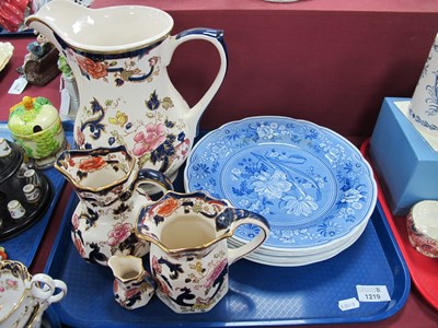 Lot 1219 - Four Mason's 'Mandalay' Jugs - pitcher to...