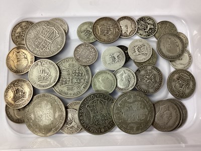 Lot 463 - GB Pre 1947 Silver Coins, including Half...