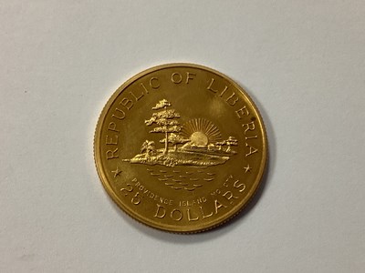 Lot 583 - Republic Of Liberia Gold $25 Coin, to...