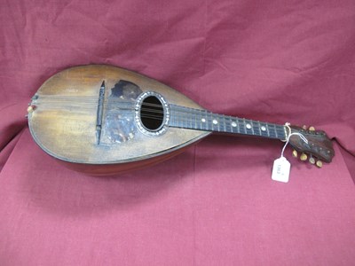 Lot 1363 - Mandolin with bellied back, mother of pearl...