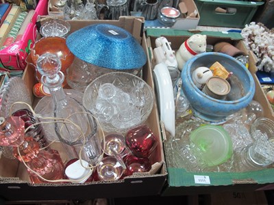 Lot 1111 - Cut and Pressed Glassware, carnival glass,...