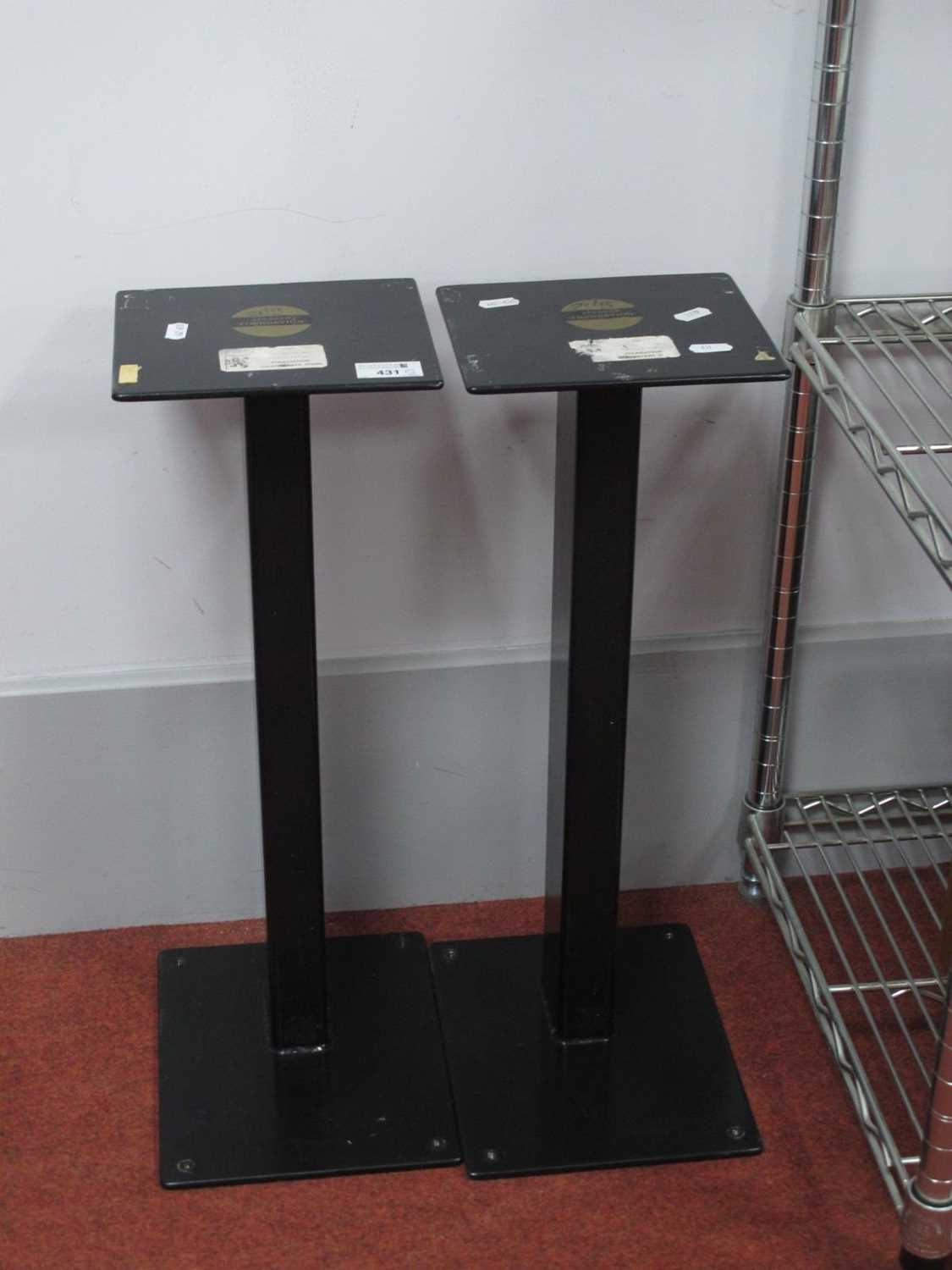Lot 431 - Pair of Foundation Speaker Stands, 21.5