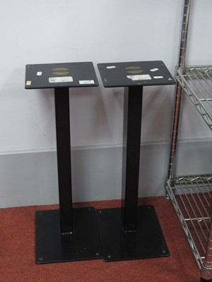 Lot 431 - Pair of Foundation Speaker Stands, 21.5" high.
