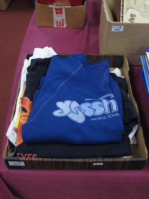 Lot 617 - Yes Tour Shirts, six shirts including World...