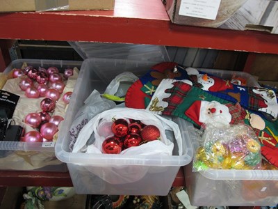 Lot 1077 - Christmas Decorations:- Three Boxes