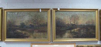 Lot 1480 - W.J Hardy, Broxbourne, Hants, oil on canvas,...