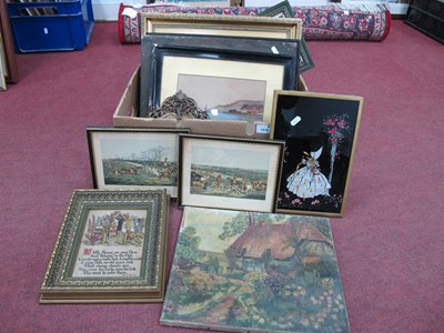 Lot 1510 - Silver Foil Picture, original artwork, prints:-...