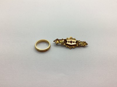 Lot 217 - A Victorian Bar Brooch, of shaped design,...