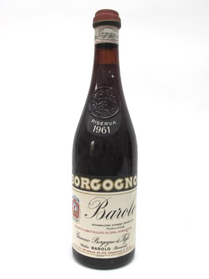 Lot 1435B - Wine - Barolo Riserva 1961 Borgogno, 700ml.