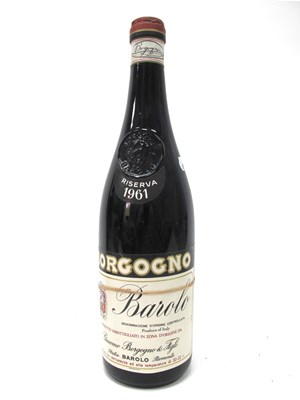 Lot 1435 - Wine - Barolo Riserva 1961 Borgogno, 700ml.