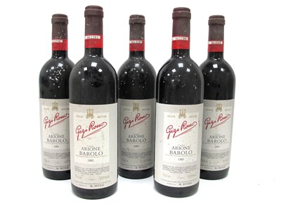 Lot 1423 - Wine - Barolo Gigi Rosso Cascina Arione 1985,...