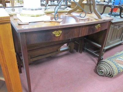 Lot 1563 - Mahogany Bow Fronted Side Table, with two...