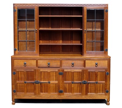 Lot 1462 - A Robert 'Mouseman' Thompson Oak Display...