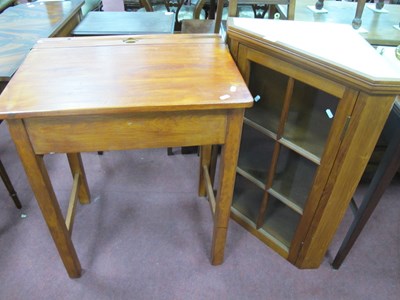 Lot 1548 - Children's School Desk, top with a hinged lid,...