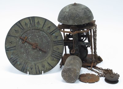 Lot 1420 - XVII Century Part Lantern Clock (Gilkes...