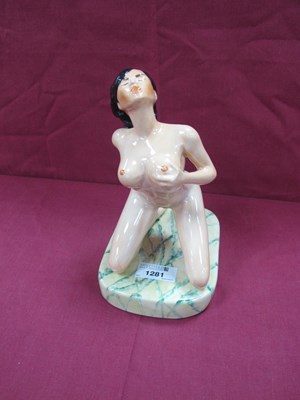 Lot 1281 - A Peggy Davies Erotic Figurine 'Lolita',...