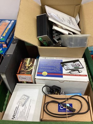 Lot 91 - Various control units, engineer throttle, amp...
