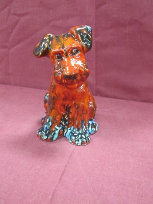 Lot 1271 - Anita Harris Model of a Cute Dog, gold signed,...