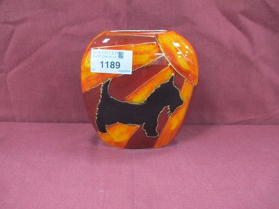 Lot 1189 - Anita Harris Deco Dog (Scottie) Sunburst Purse...