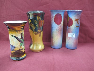 Lot 1177 - Scottish Brittania 'San Toi' Cylinder Vase,...