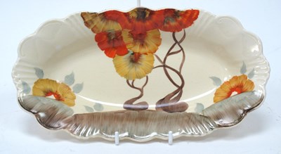 Lot 1227 - Clarice Cliff 'Rhodanthe' Pattern Dish, with...