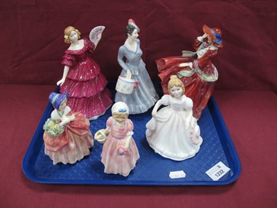 Lot 1232 - Royal Doulton Figurines, including 'Midinette',...