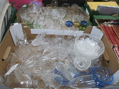 Lot 1122 - Glassware, to include Champagne, Wine, Sherry...