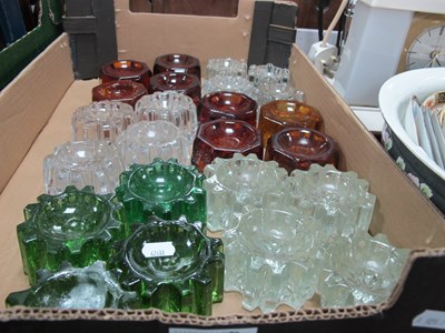 Lot 1061 - Six Sets of Various Glass Piano Stops.