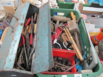 Lot 1098 - Files, spanners, clamps, tack hammer and other...