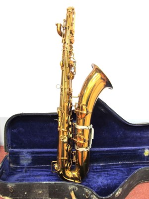 Lot 1332 - Pan-American (Conn Stencil) Baritone Saxophone,...