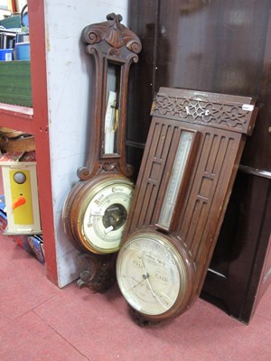 Lot 1533 - Two Wall Barometers, with faults