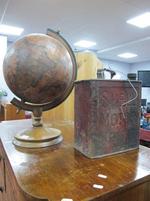 Lot 1446 - Shell Petrol Can. Terrestrial Globe (2).