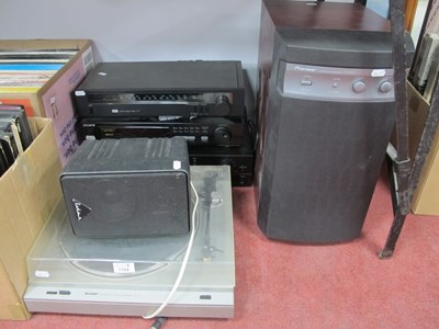 Lot 1153 - Pioneer S-W80S 65.5w, Sansui AM/FM stereo...